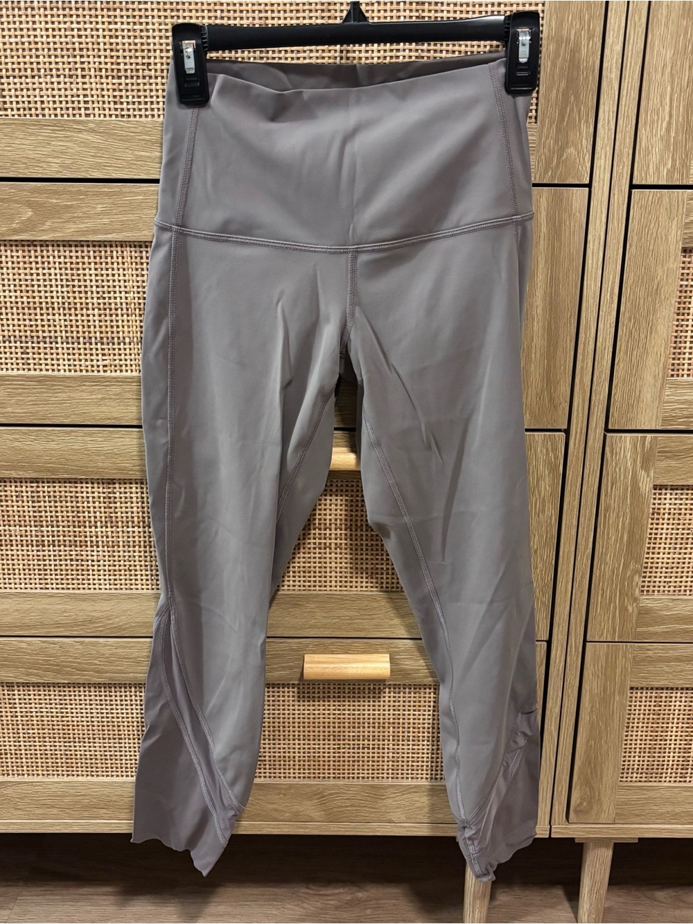 lululemon athletica Mauve Gray High-Rise Cropped Leggings